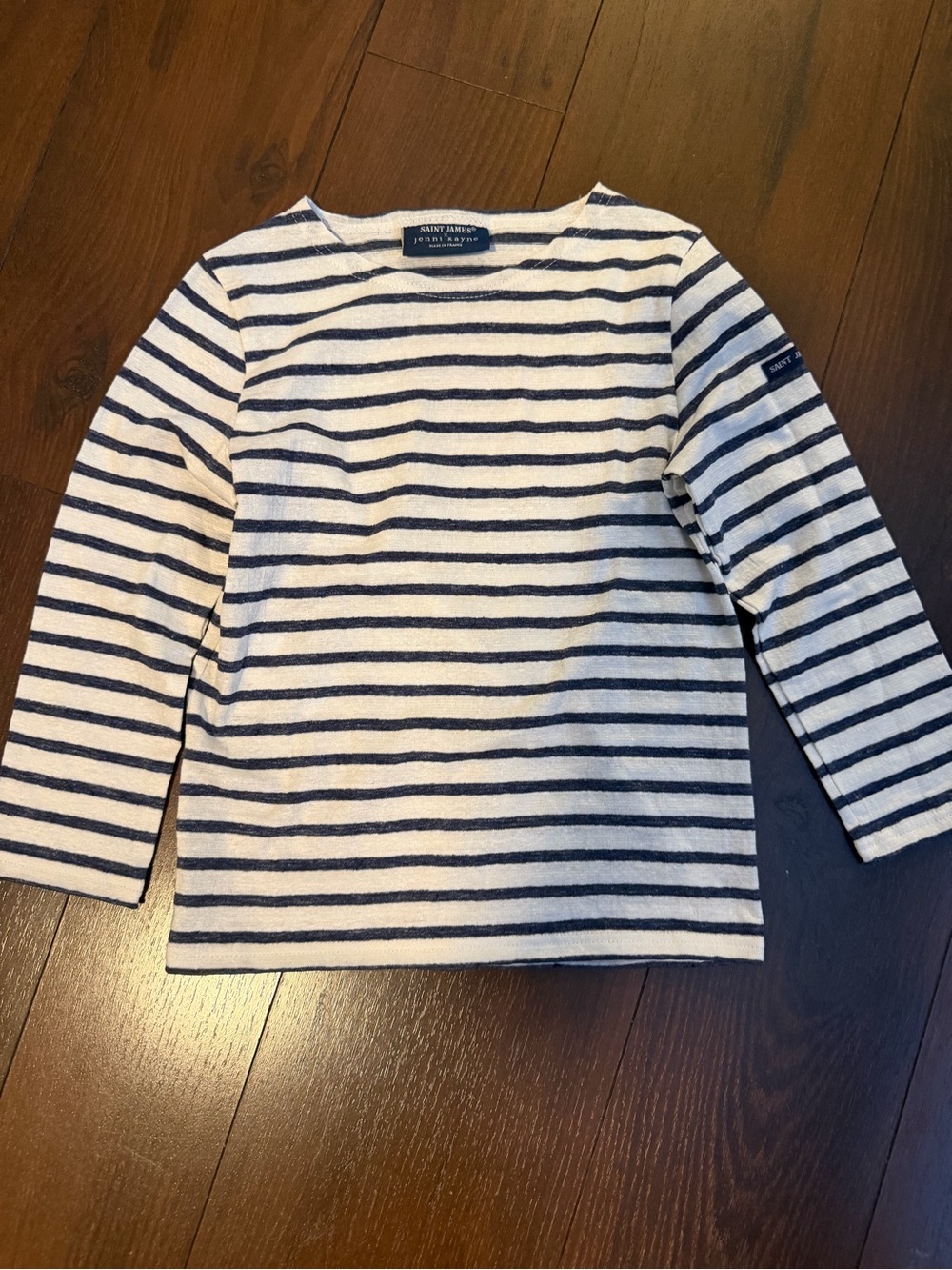 Saint James x Jenni Kayne Kids Kids' Rue Striped Linen Tee Size 6